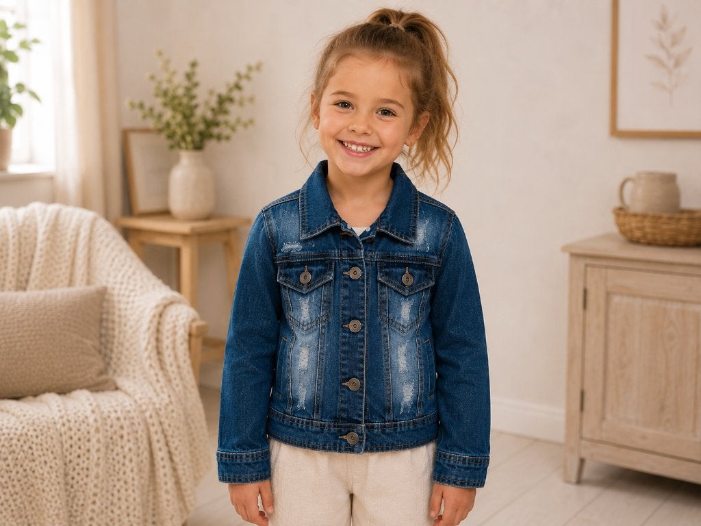 Spijkerjas Joy Fashion Jeans donkerblauw maat 116 NIEUW, SO, Meisje, Nieuw, Joy Fashion