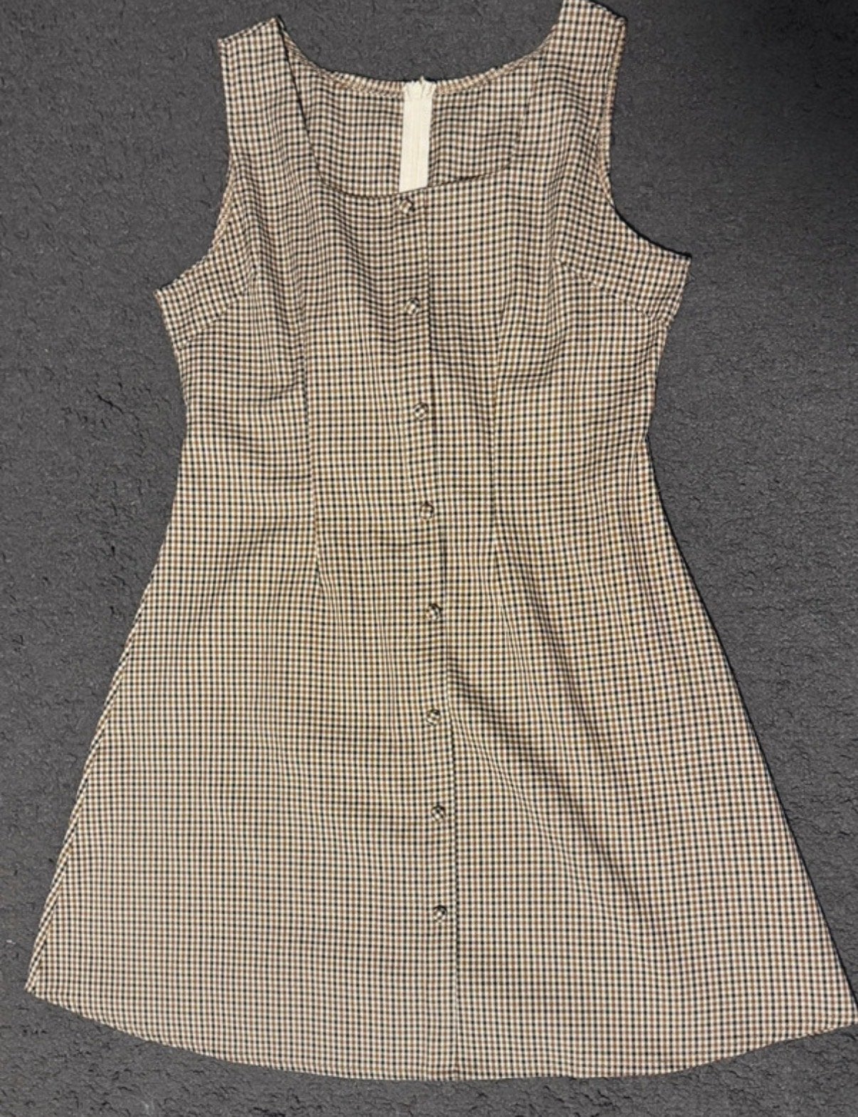 Geruite jurk met knoopjes - Maat 36, Kleding | Dames, Ophalen of Verzenden, Gedragen, Maat 36 (S), Meerkleurig