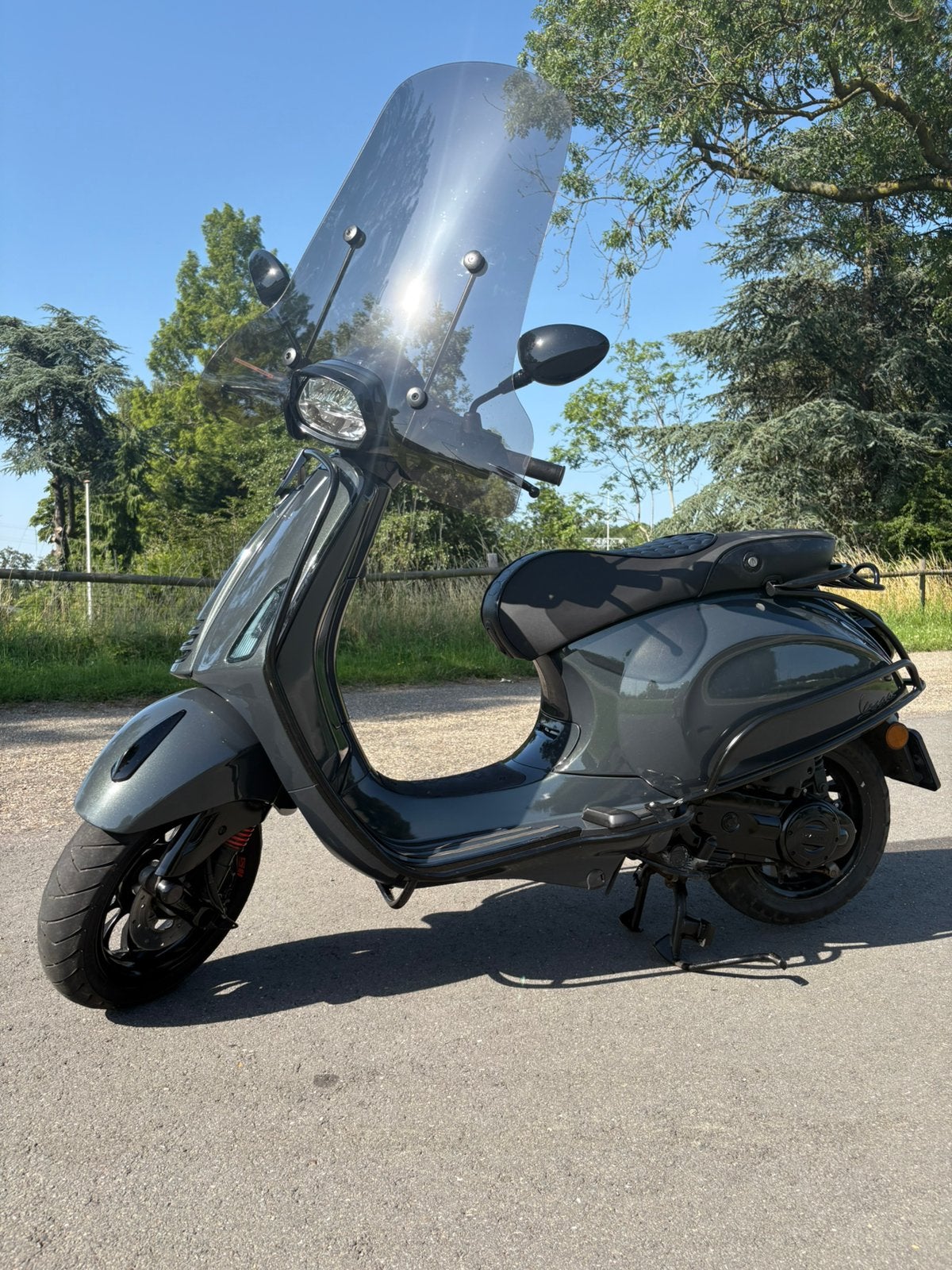 Vespa Sprint Nano Grafite | E5 | Brom 2021, Ophalen, Overige modellen, Maximaal 45 km/u, Zo goed als nieuw