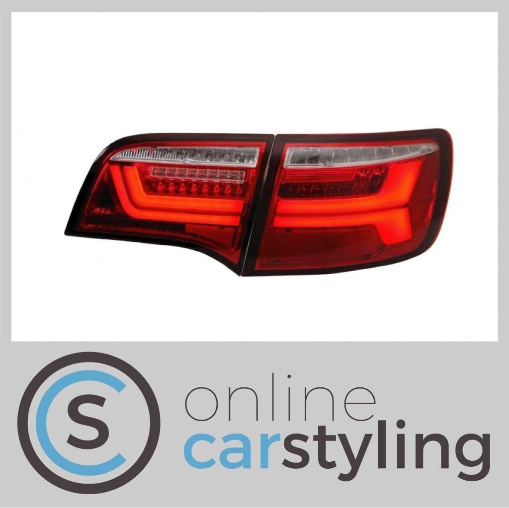 LED Achterlichten Audi A6 C6 Avant Rood Wit Lightbar Design, -, -, Nieuw, -
