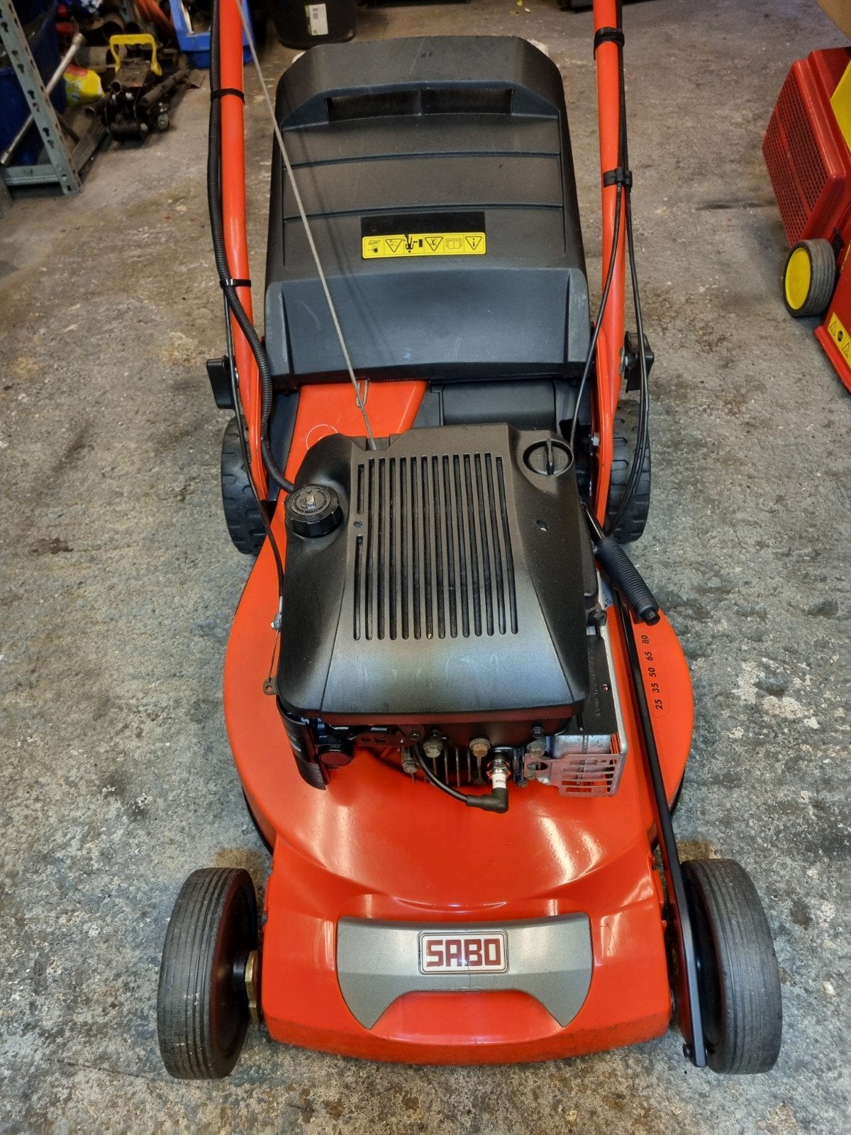 SABO 52 ECONOMY VARIO., Cirkelmaaier, Gebruikt, Elektrische starter, Benzine-grasmaaier