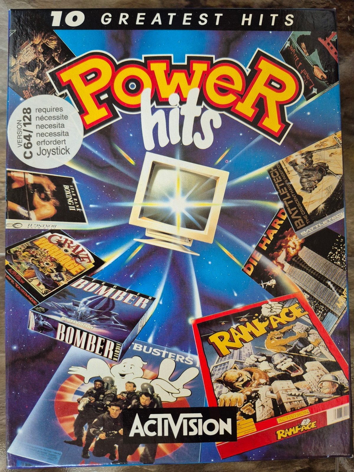Activision Power Hits C64/128 - 10 Greatest Hits the last ni, Gebruikt, Overige genres, 1 speler, Ophalen of Verzenden