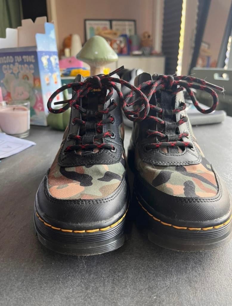 Dr. Martens Bonny Tech Camo Boots - Maat 37, Overige kleuren, Lage of Enkellaarzen, Ophalen of Verzenden, Zo goed als nieuw