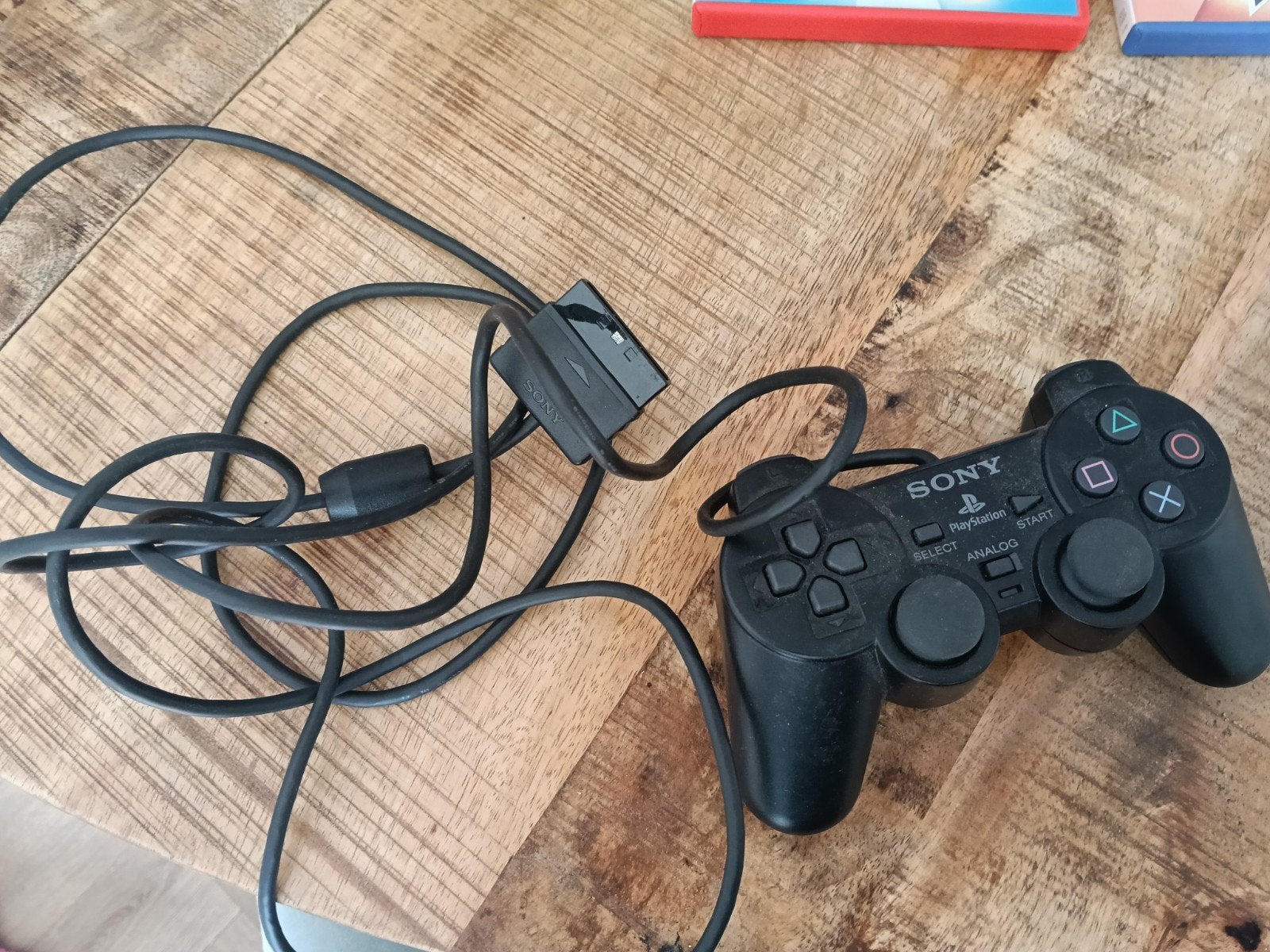 Sony PlayStation 2 Controller met Adapter, Ophalen, Gebruikt, Zwart, Met 1 controller