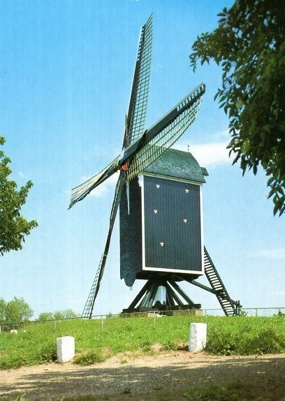 (ZH111) Ansichtkaart Brielle molen 't Vliegend Hert, Verzamelen, Ophalen of Verzenden, 1980 tot heden, Ongelopen, Zuid-Holland