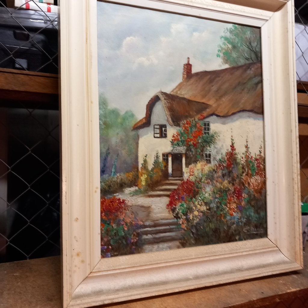 schilderij, Ophalen, Textiel, Olieverf, Landschap