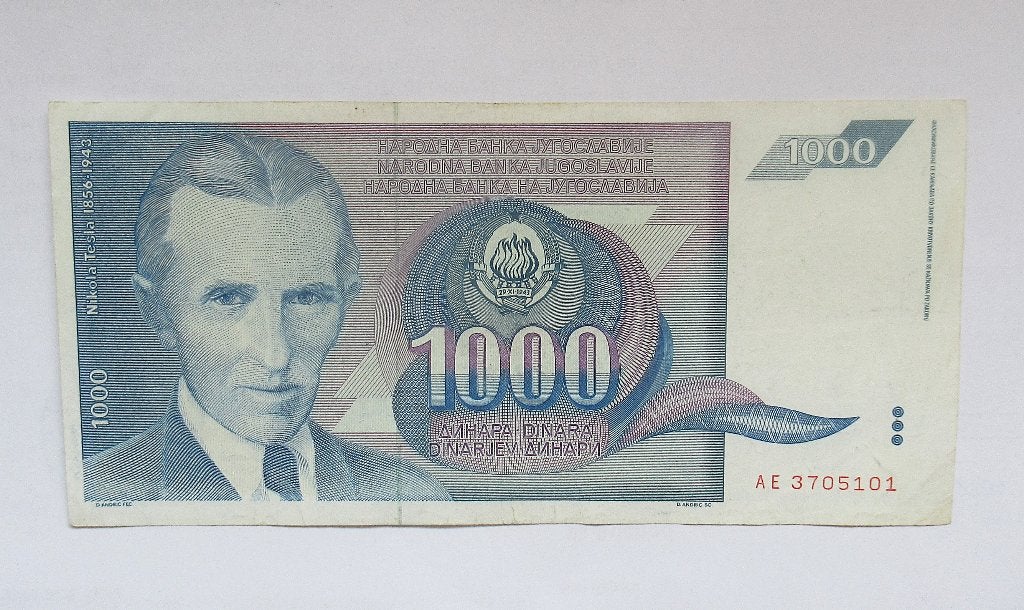 Joegoslavië 1.000 Dinara 1991, Verzenden, Joegoslavië