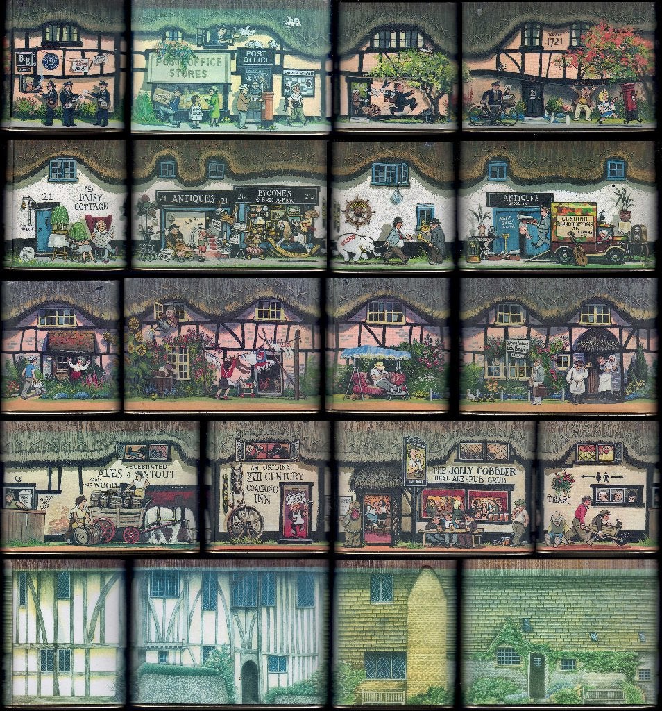Vintage Engelse Cottage blikken, Ophalen of Verzenden, Gebruikt, Overige