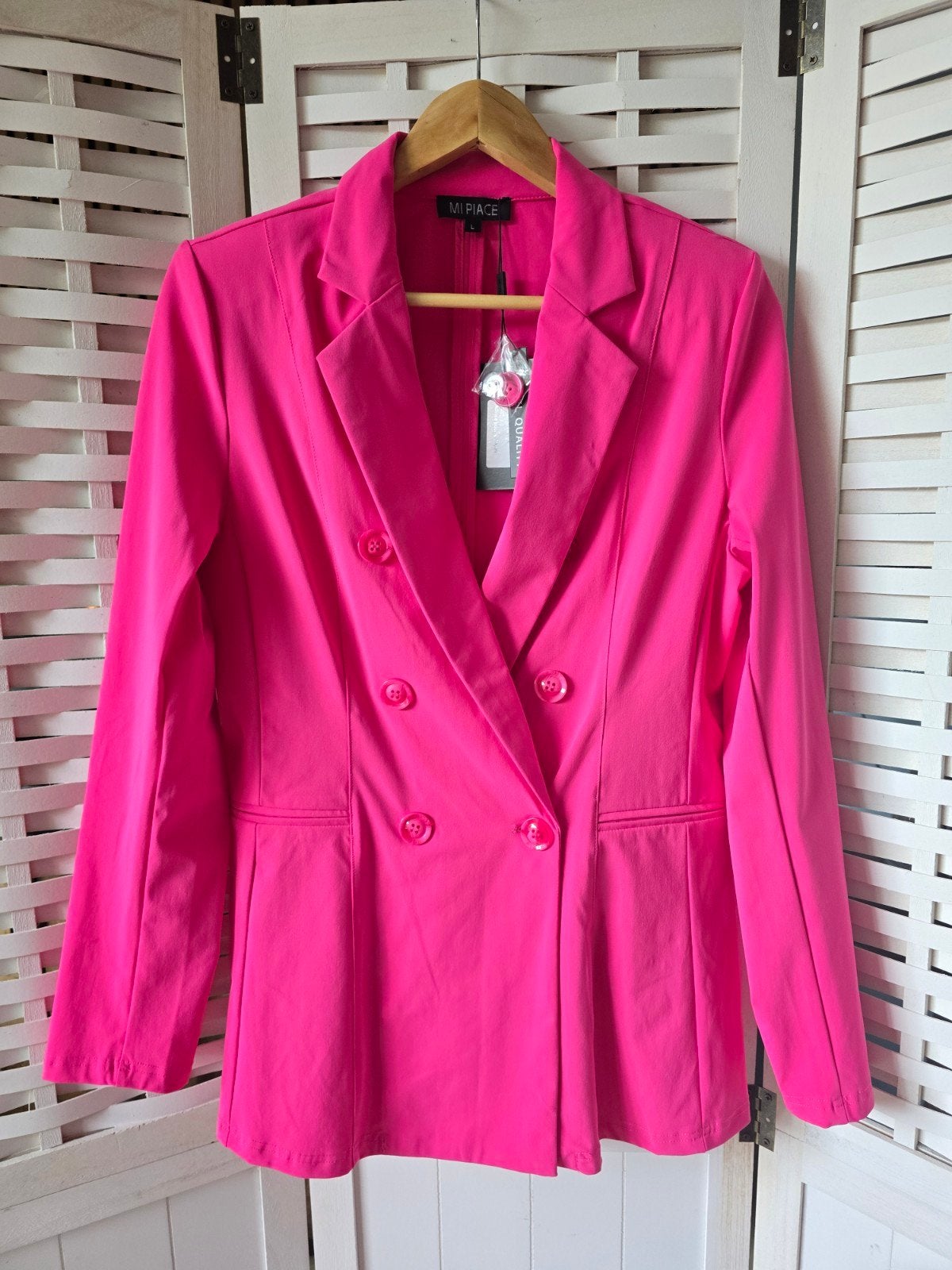 Nieuw mi piace travel L fuchsia blazer, Ophalen of Verzenden, Nieuw, Roze