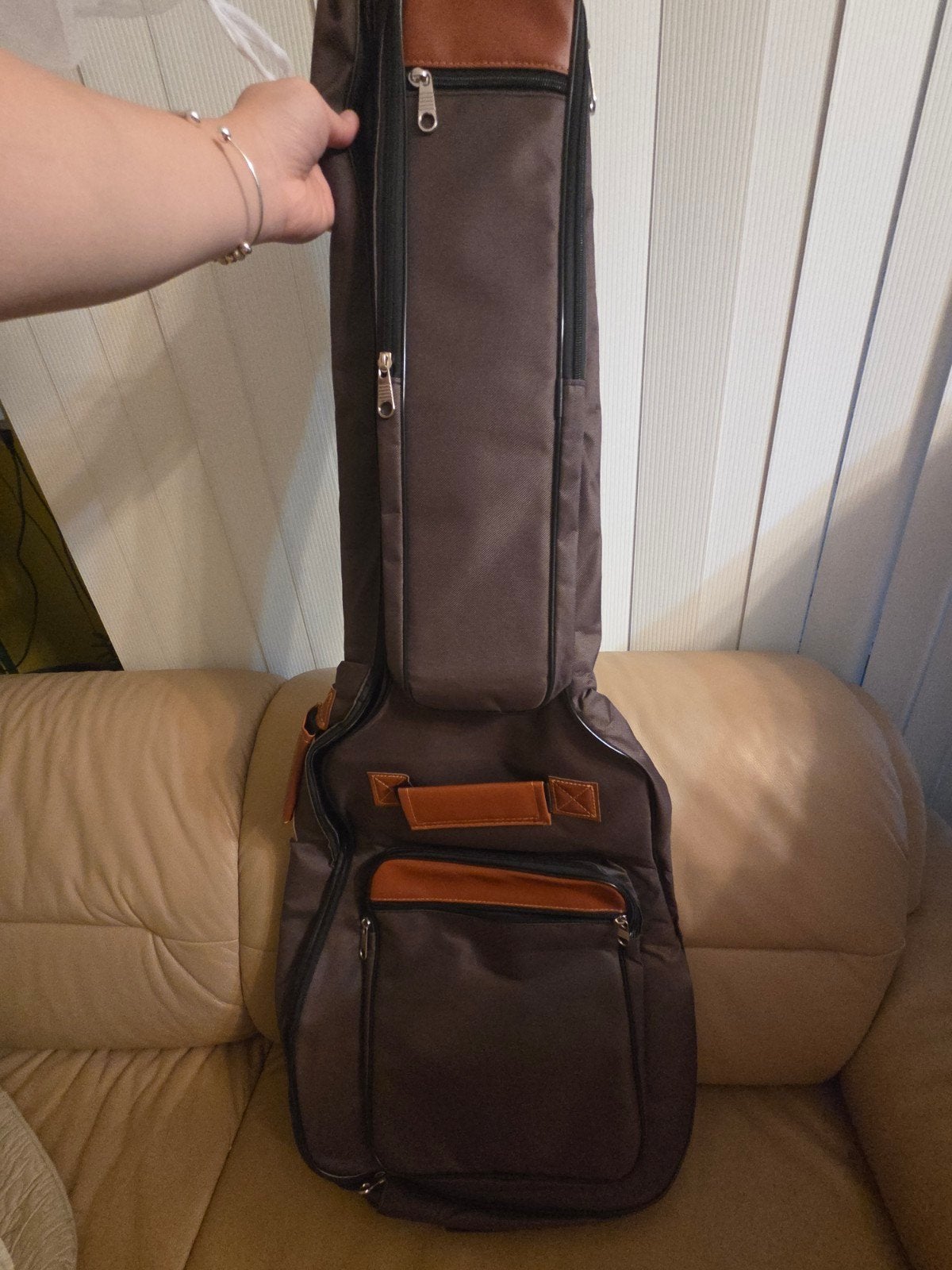Gitaartas / Gigbag voor Akoestische Gitaar - Bruin, Ophalen, Zo goed als nieuw, Akoestische gitaar