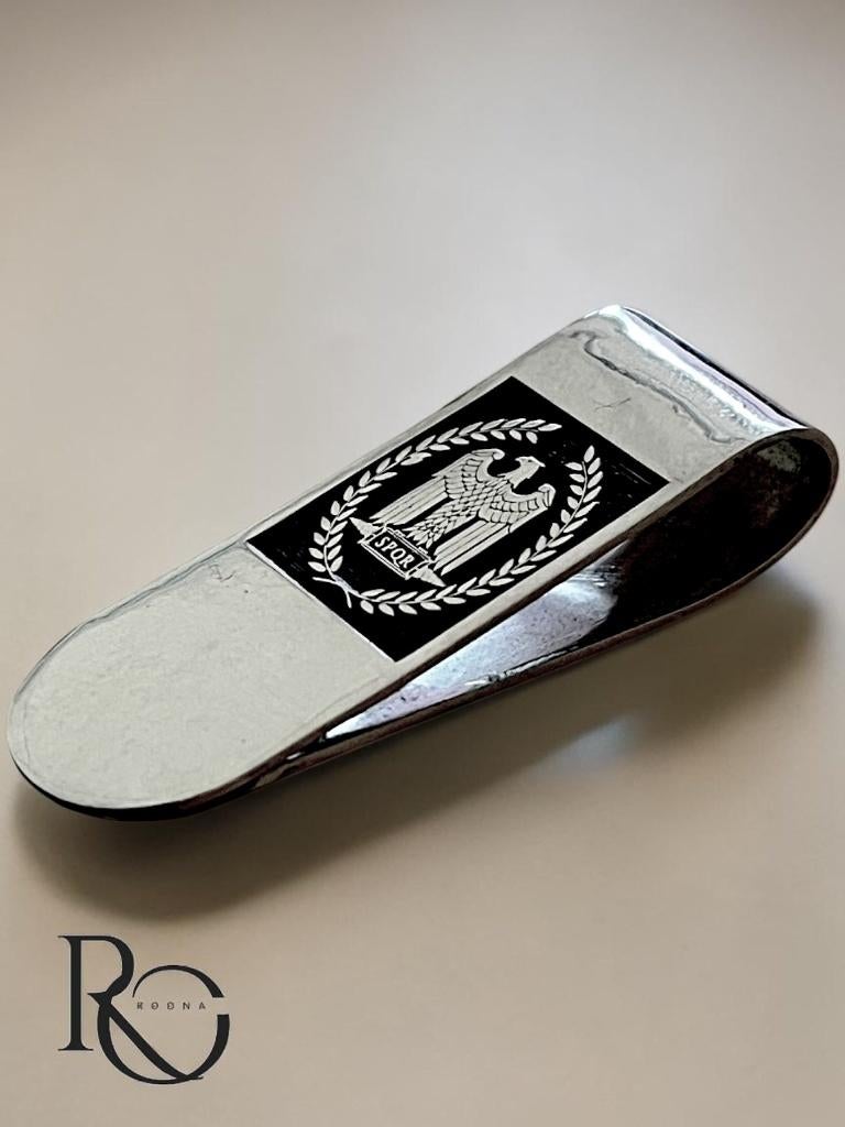 925 zilveren geldclip SPQR Romeins symbool – massief zilver, Ophalen of Verzenden, Nieuw