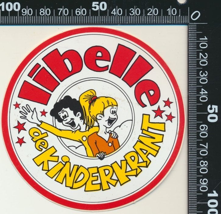 Sticker: Libelle - De Kinderkrant (2), Verzamelen, Stickers, Zo goed als nieuw, Bedrijf of Vereniging, Verzenden
