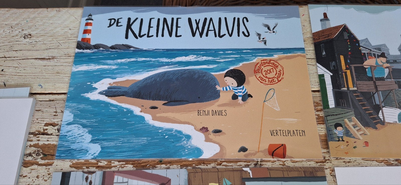 Vertelplaten A3 Kamishibai - De Kleine Walvis (gelamineerd), Ophalen of Verzenden