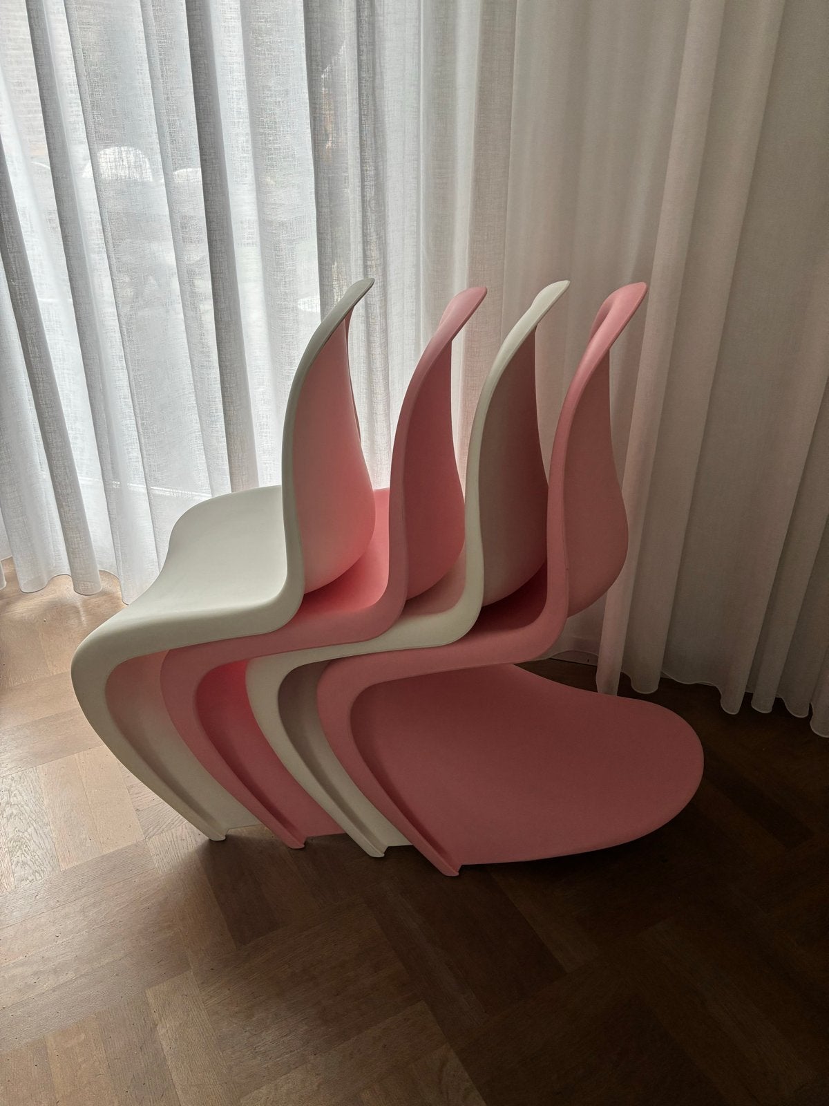 Originele Vitra Panton stoelen - Zo goed als nieuw, Huis en Inrichting, Kunststof, Wit, Ophalen of Verzenden, Zo goed als nieuw