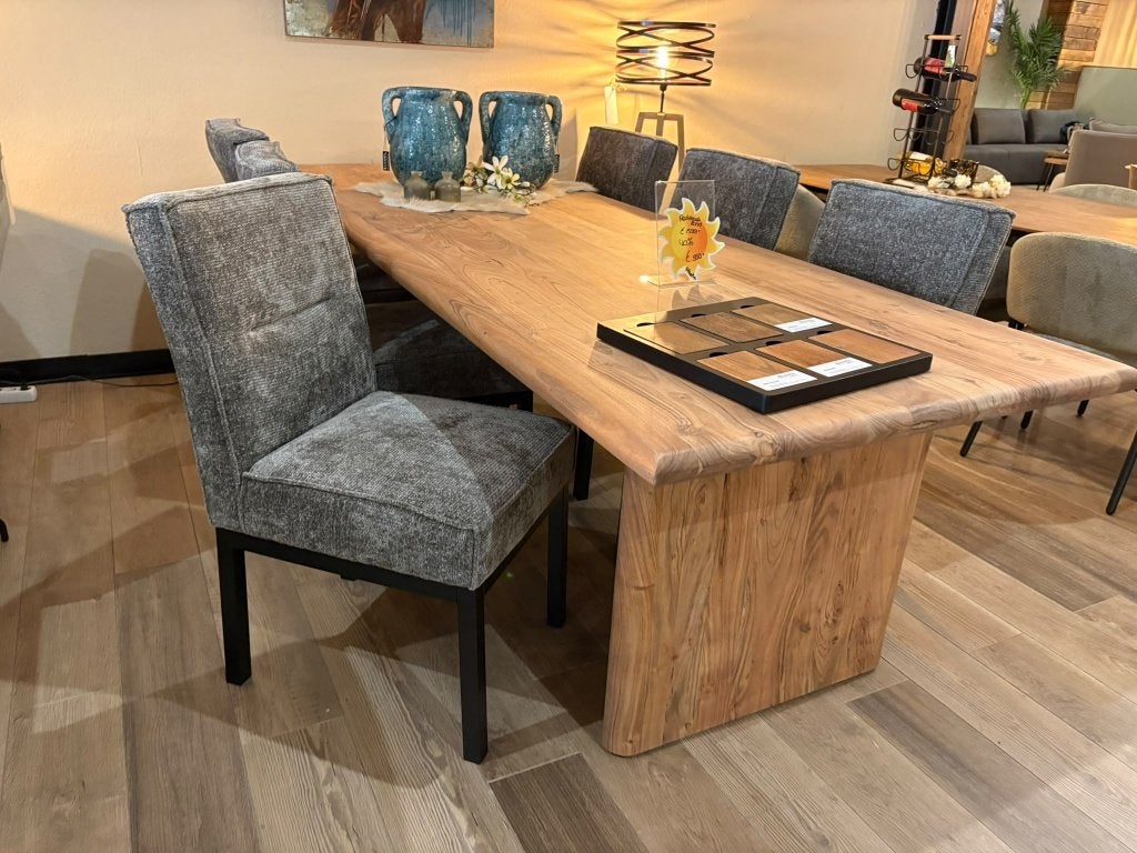 UrbanSofa Signa stoelen – set van 6 – showroommodel, Ophalen, Nieuw, Stof, Grijs