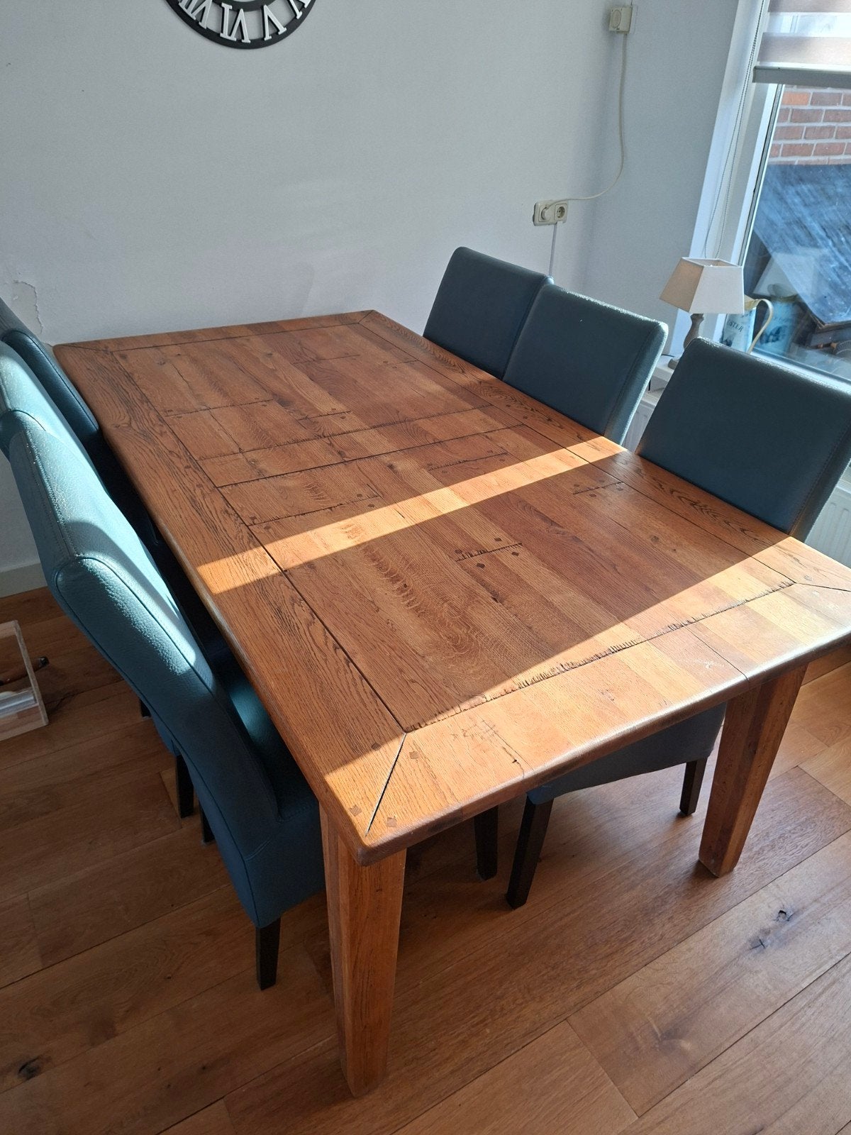 tafel met 6 stoelen., Ophalen of Verzenden