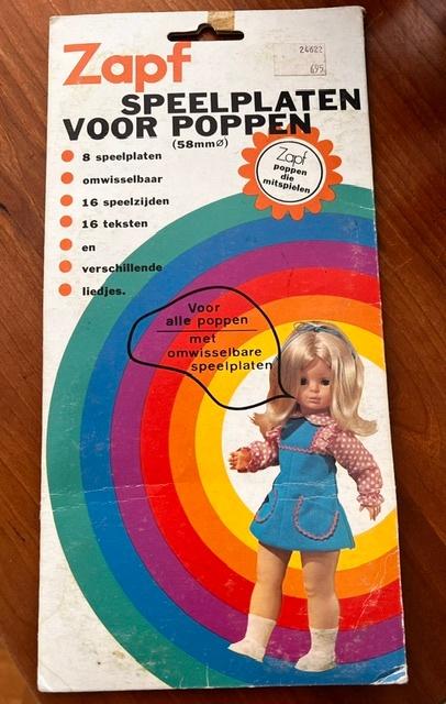 Zapf speelplaten voor pop, Verzamelen, Ophalen, Pop