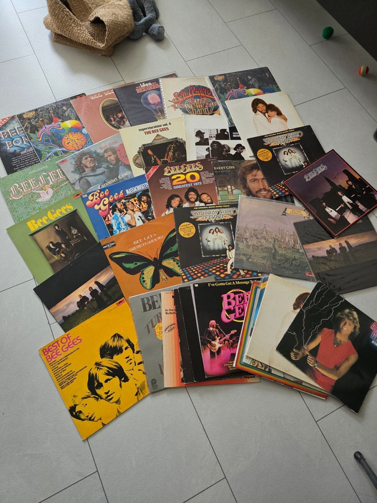 30 originele Bee Gees LP – complete verzameling in één koop, Ophalen, Gebruikt, 12 inch, Poprock