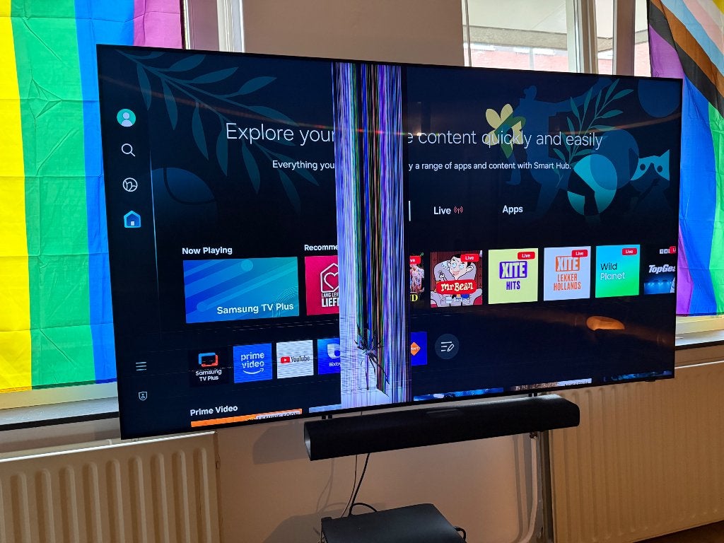 Samsung TV QE75QN800B 75" 8K Neo QLED – defect scherm, Ophalen, 120 Hz, 8k (UHD), Samsung