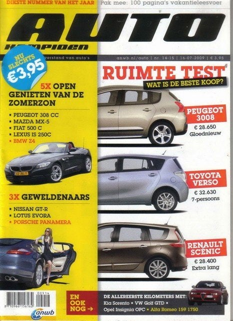 Autokampioen 14 15 2009 : BMW Z4 - Peugeot 308CC - Mazda MX5, Ophalen of Verzenden, Gelezen, Algemeen