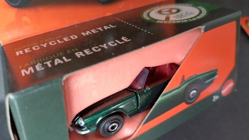 Triumph Spitfire 1969 1:64 Matchbox Moving parts Pol, Auto, Verzenden, Nieuw, Matchbox@mattel.com