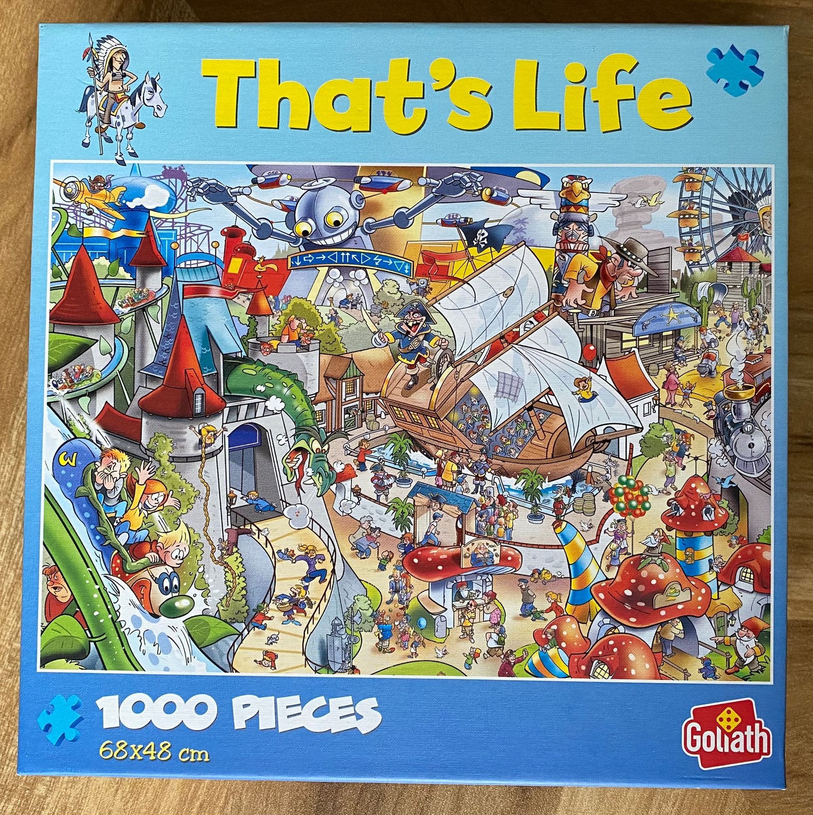 That’s life 1000 stukjes puzzel pretpark, Ophalen, 500 t/m 1500 stukjes, Zo goed als nieuw