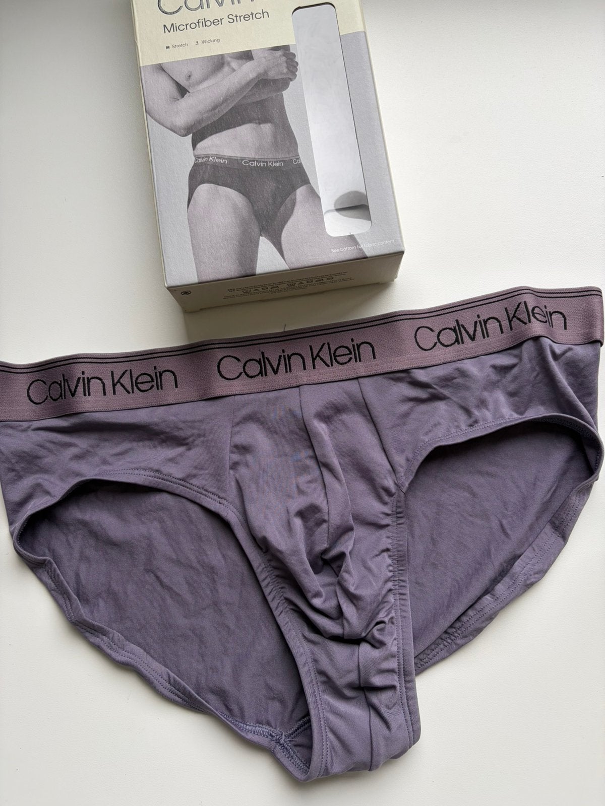 Calvin Klein Microfiber Slip, Verzenden, Grijs, Slip