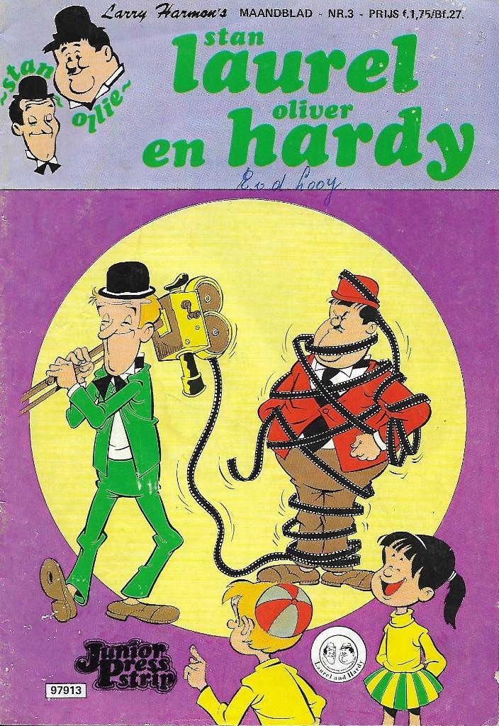 Laurel en Hardy - maandblad Nr 3: Passen op, Eén comic, Ophalen of Verzenden, Gelezen, Amerika
