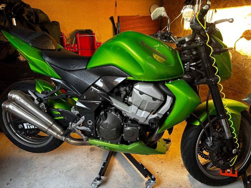 Kawasaki Z750 ABS bj 2007, groen, LED Verlichting, 4 cilinders, Motorrijbewijs A, Gebruikt