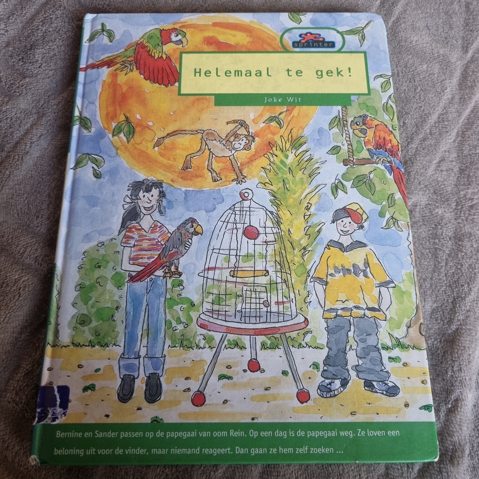 Helemaal te gek! - Kinderboek over papegaai Perry, Ophalen of Verzenden, Gelezen, Joke Wit, Fictie algemeen