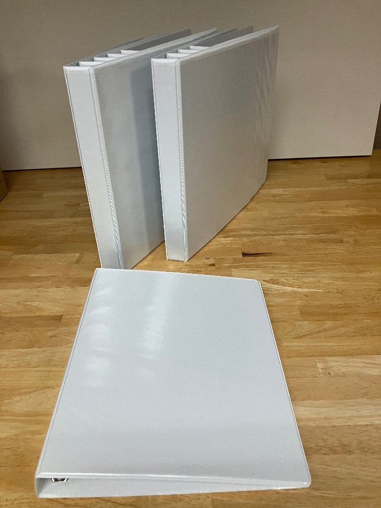 Set van 10 witte Esselte panorama ringbanden A4 NIEUW, Ophalen, Nieuw