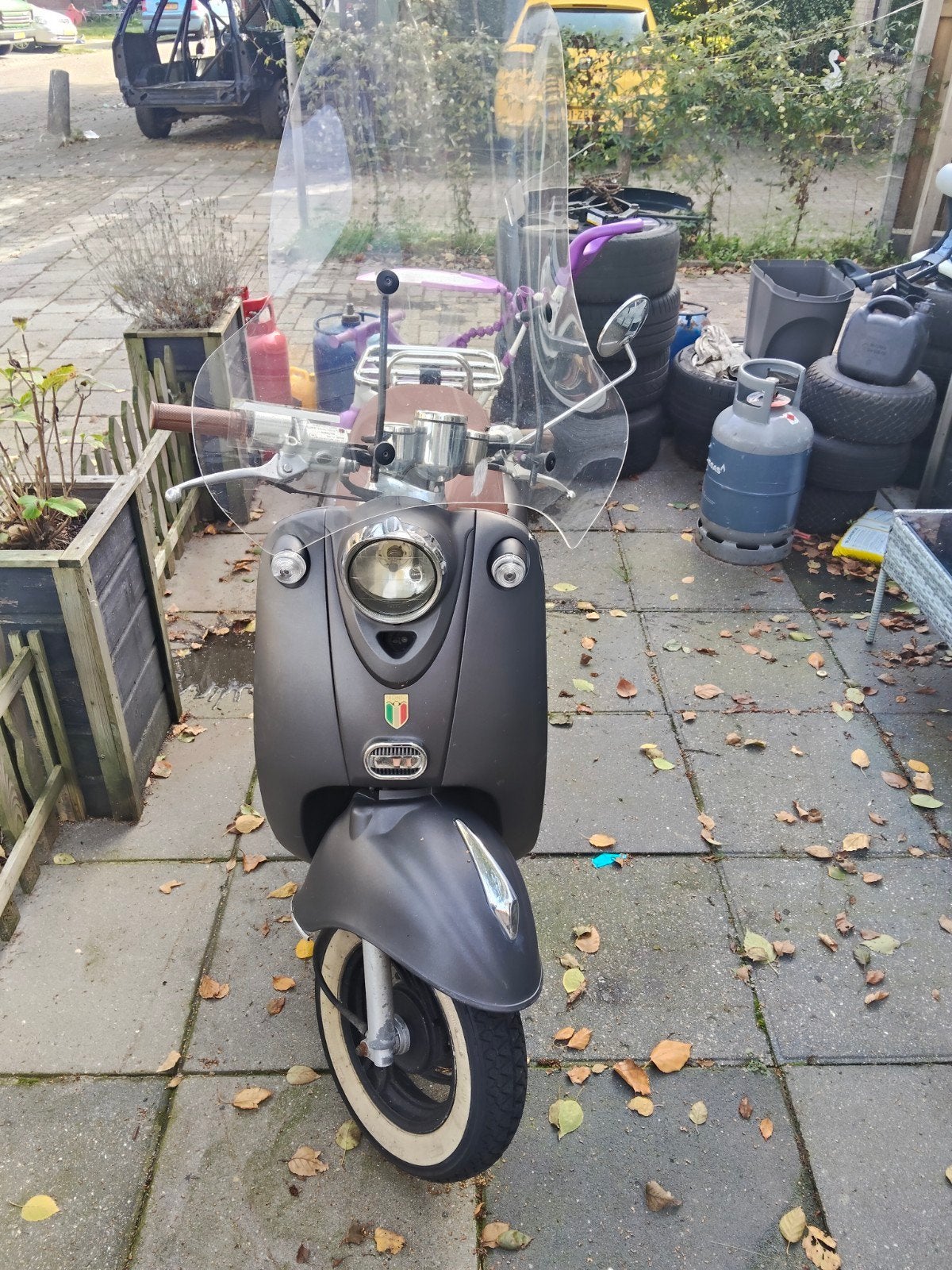 San Remo Scooter Zonder Kenteken - Mat Zwart, Gebruikt, San Remo, Ophalen of Verzenden, Benzine