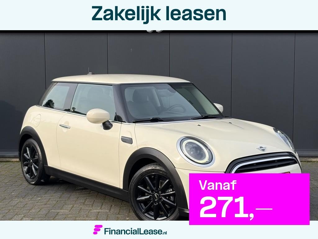 MINI Cooper 1.5 Aut. 1e eig. Sportstoelen Navi LED Sfeerlich, Gebruikt, 4 stoelen, Wit, Bedrijf