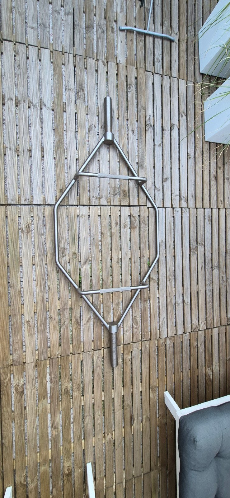 Trap-bar (Hex Bar), Ophalen, Gebruikt, Rug, Halterstangen