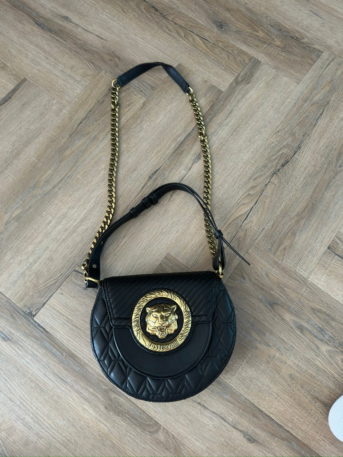 Just cavalli tas zwarte tas, Ophalen of Verzenden, Zo goed als nieuw, Zwart