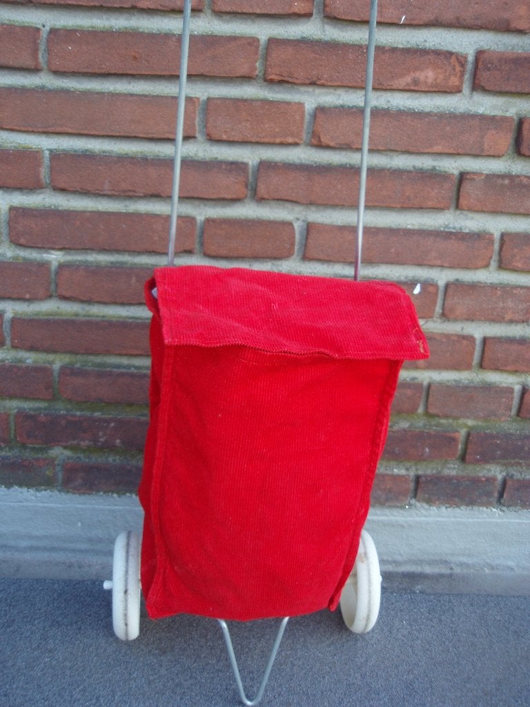 Kunststof (rol)boodschappenwagentje, Kinderen en Baby's, Ophalen, Zo goed als nieuw, Duw- of Trekspeelgoed