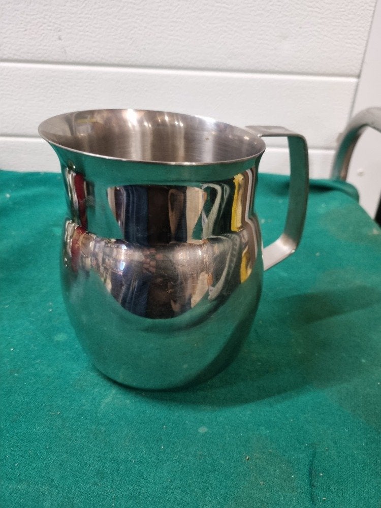 melkkan inox 18/8 groot, Ophalen of Verzenden, 'T Olde Gre-j, Info@toldegrej.nl, Endepoelstraat 20f Didam
