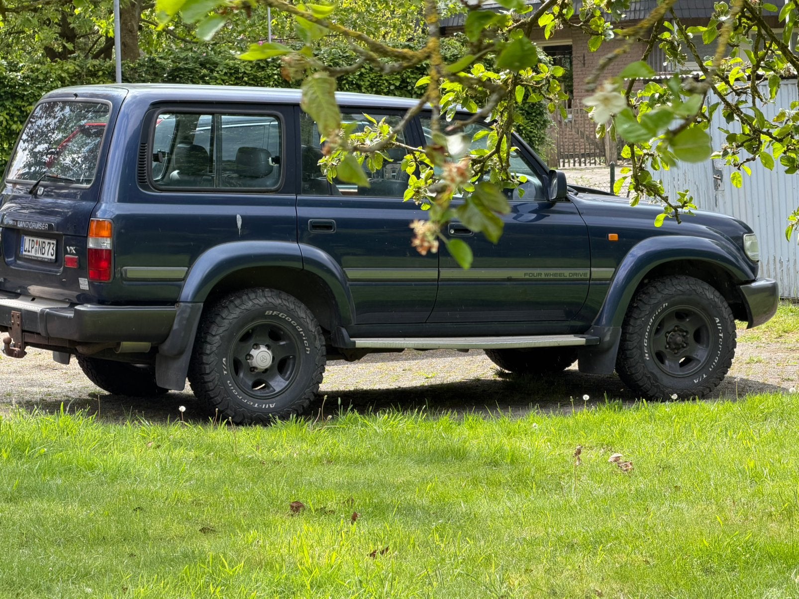 Unieke Toyota Landcruiser FZJ benzine 4.5 6 in lijn 1996, Auto's, Toyota, 2365 kg, Blauw, Leder, SUV of Terreinwagen
