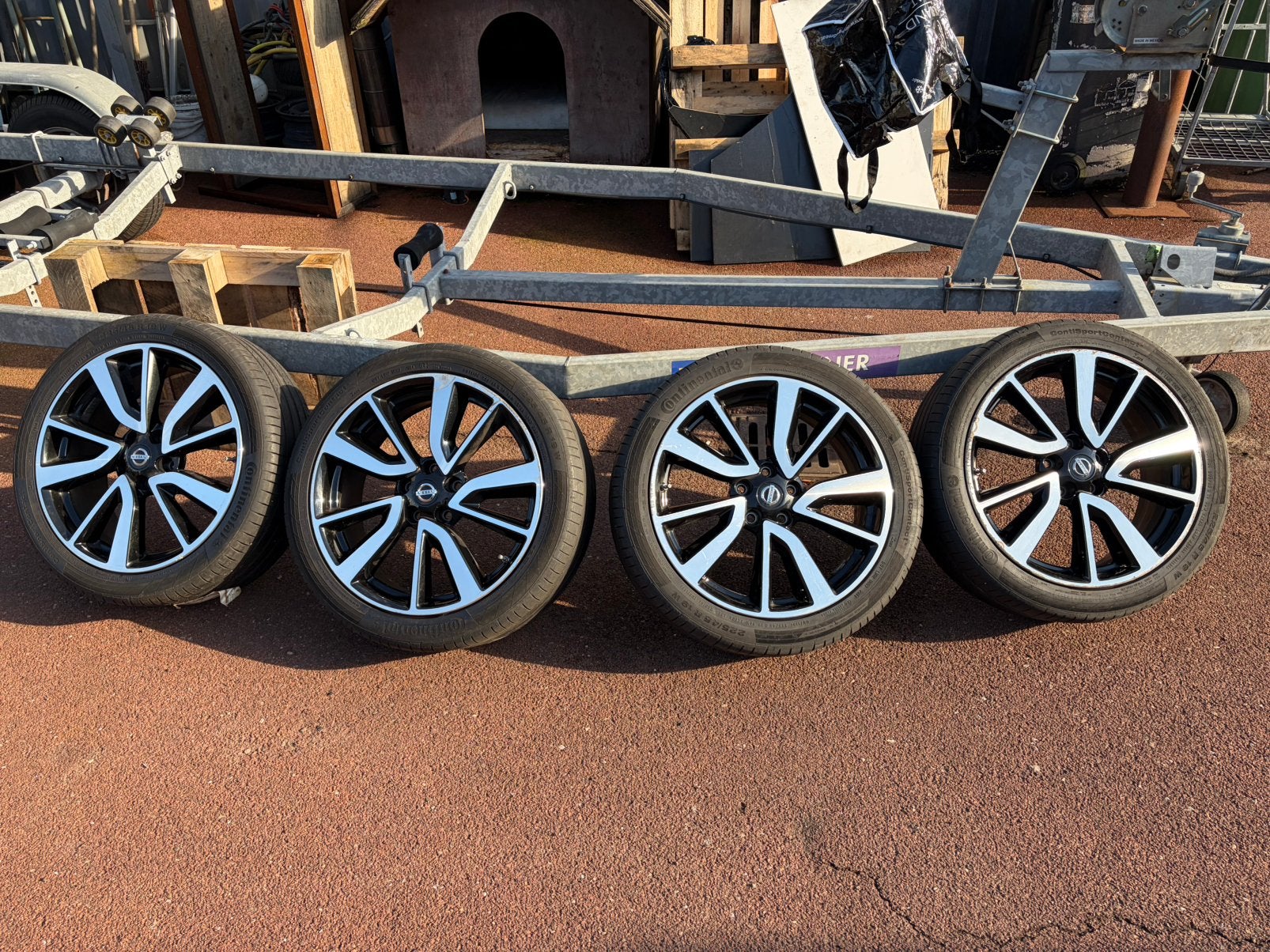 4 x originele Tekna velgen Nissan Qashqai 19”, Auto-onderdelen, Gebruikt, Velg(en), Ophalen, 19 inch