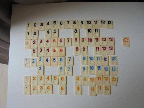 Rummikub stenen los, Ophalen of Verzenden, Zo goed als nieuw