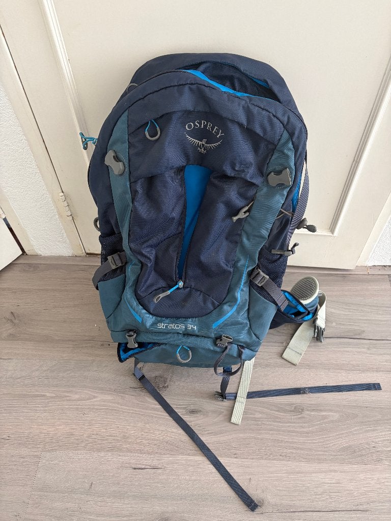 Osprey Stratos 34, Ophalen, Zo goed als nieuw, Rugzak