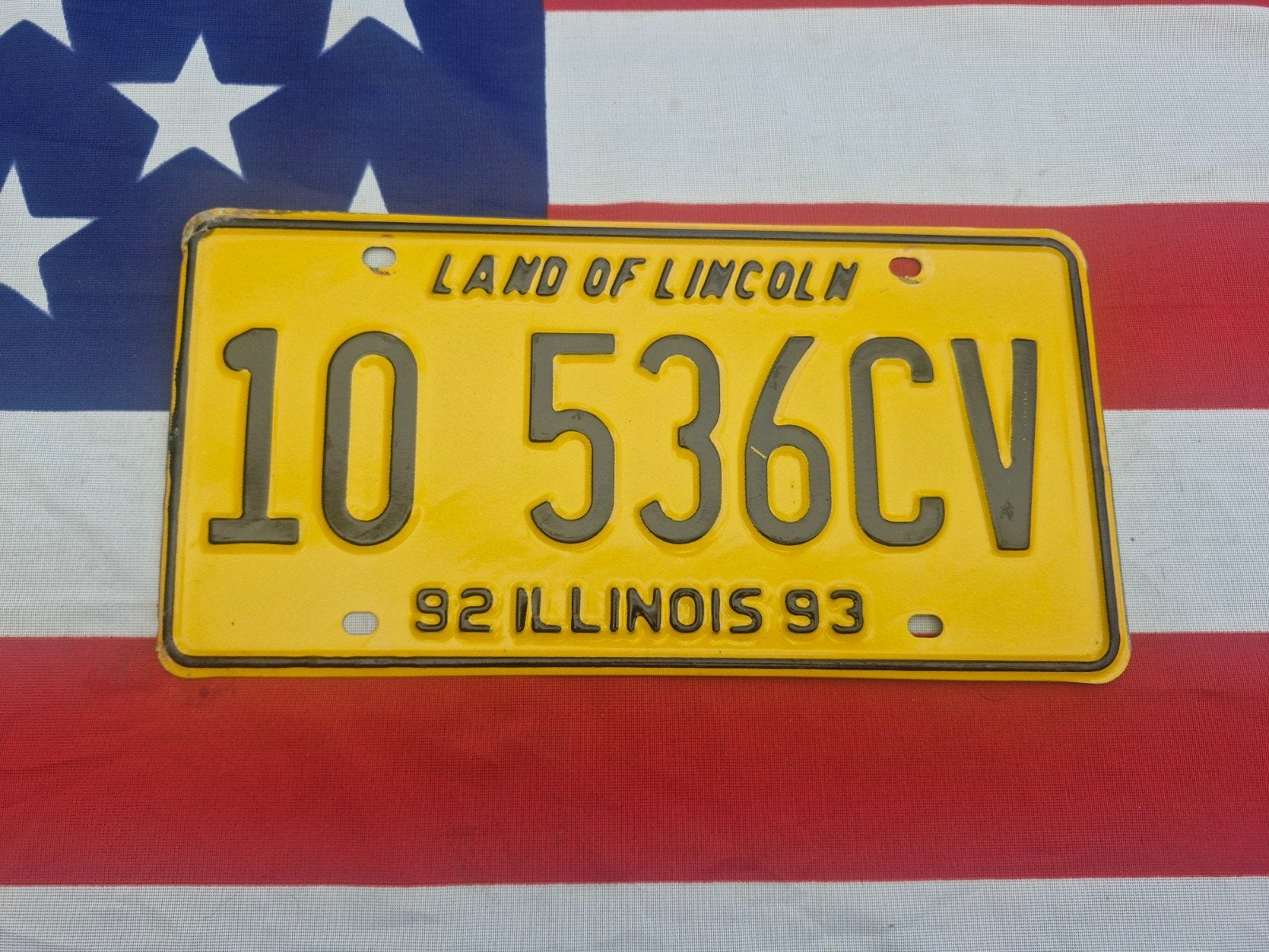 Kentekenplaat Illinois USA nummerbord Nummerplaat License pl, Verzenden, Gebruikt, Auto's