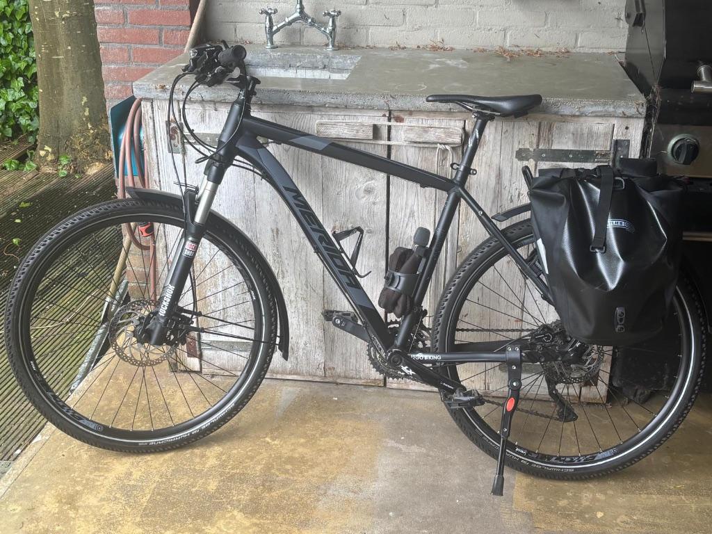 Merida Big.Seven XT Edition toerfiets/MTB met Ortlieb tassen, Ophalen, Gebruikt, Hardtail, Heren