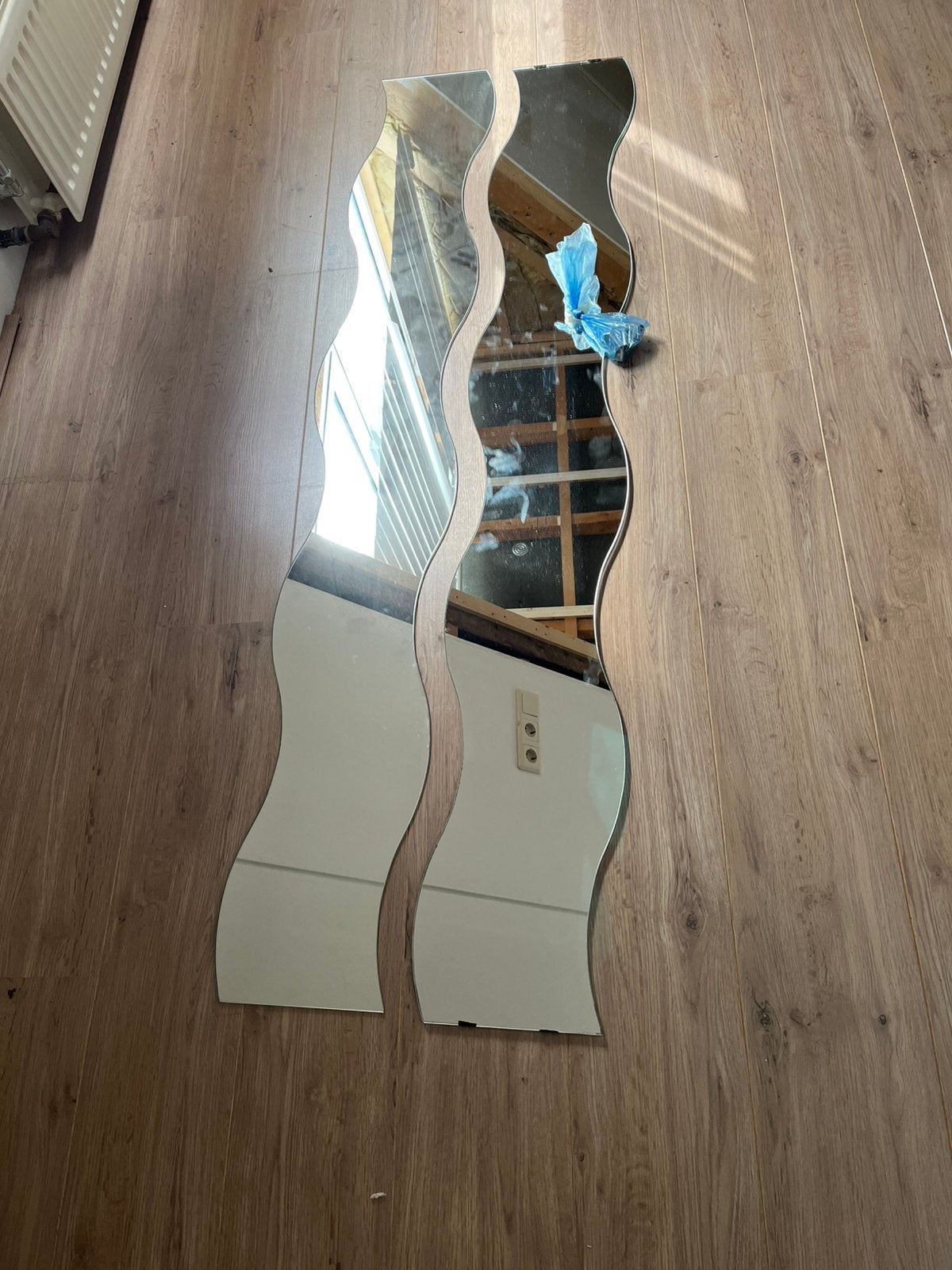 Wave spiegel van IKEA 2 stuks krabb, Ophalen, Minder dan 50 cm, Zo goed als nieuw, Minder dan 100 cm