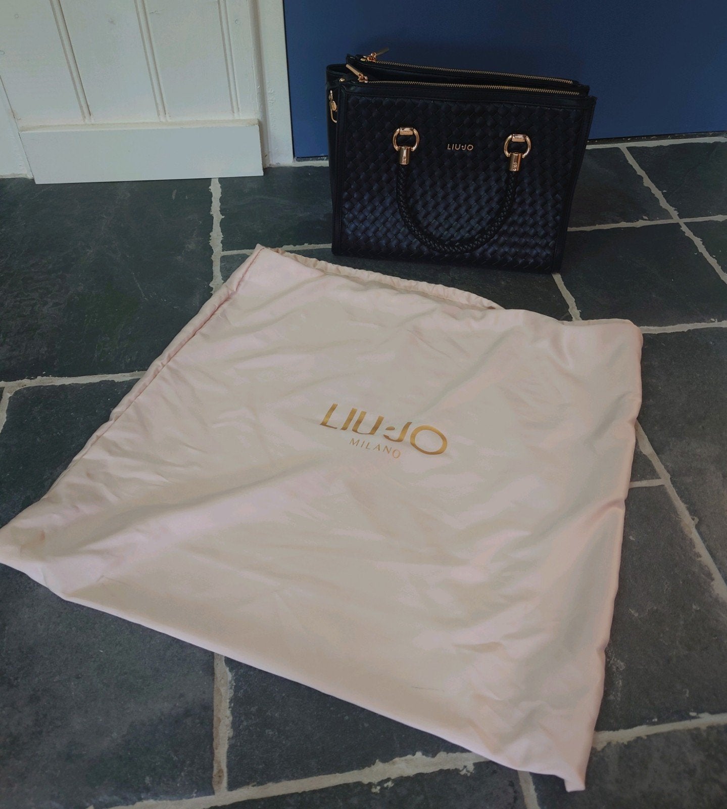 Liu Jo - Satchel Double Zip - handtas - nero - NIEUW!, Ophalen, Nieuw, Zwart, Handtas