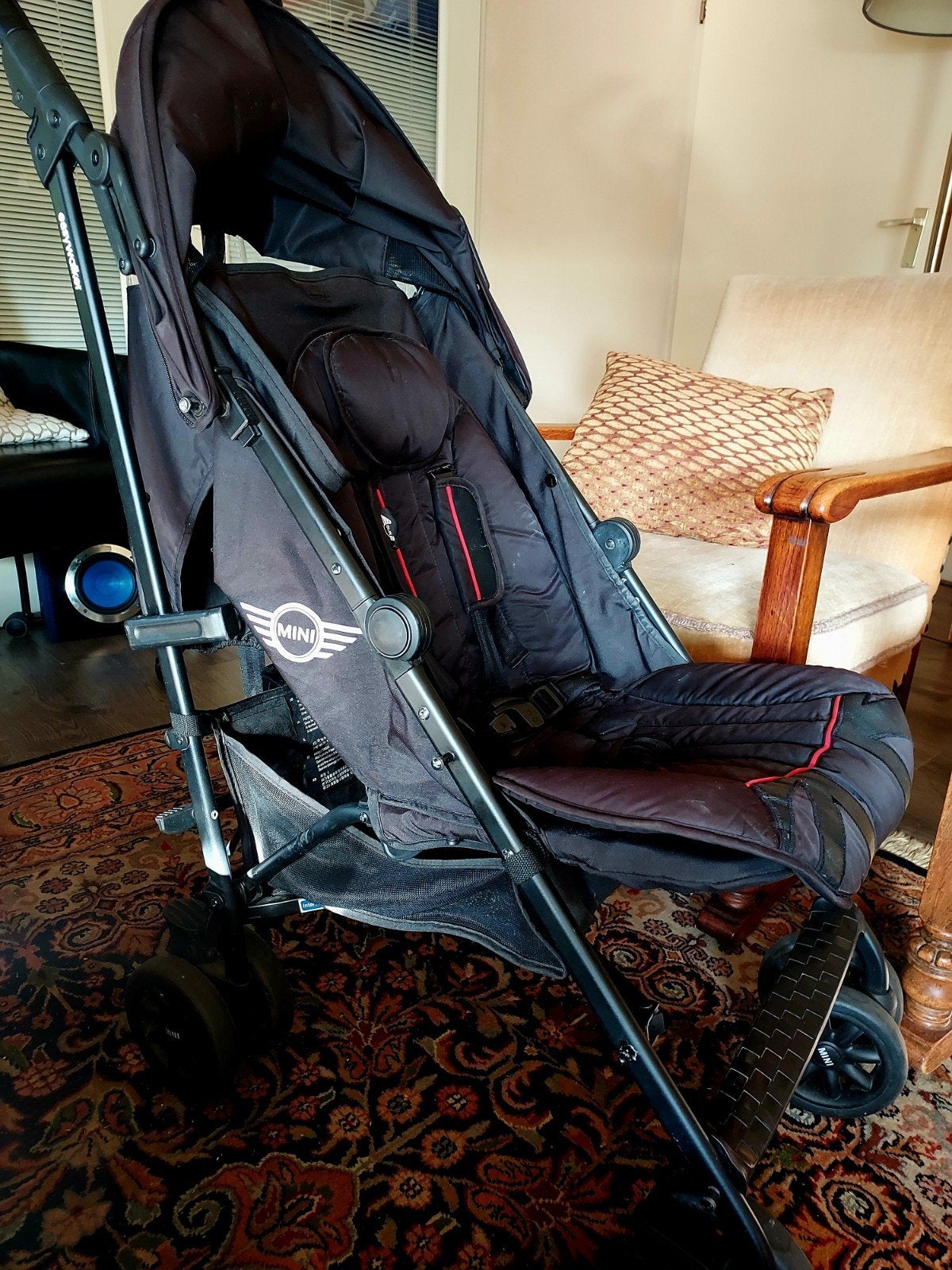 EasyWalker MINI COOPER Buggy met bagagerek, regenscherm en g, Kinderen en Baby's, Ophalen, Gebruikt, Overige merken, Regenhoes