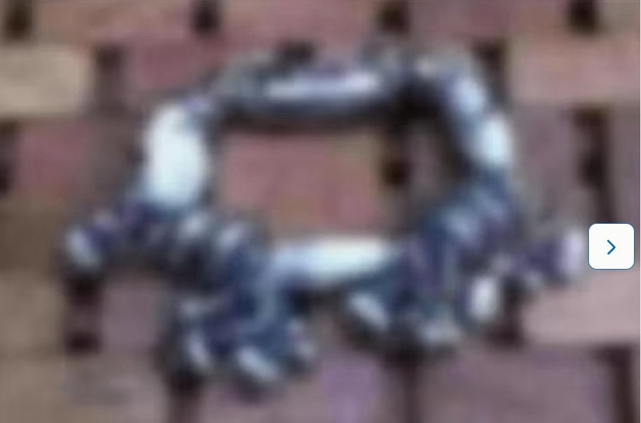 Armband elastisch metaal -stenen, Ophalen of Verzenden, Zo goed als nieuw, Zilver, Overige materialen