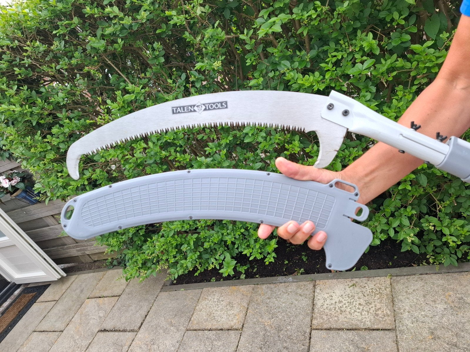 Talen Tools Takkenzaag met Telescoopsteel -  verlengbaar 5 m, Tuin en Terras, Ophalen of Verzenden, Zo goed als nieuw, Takkenzaag