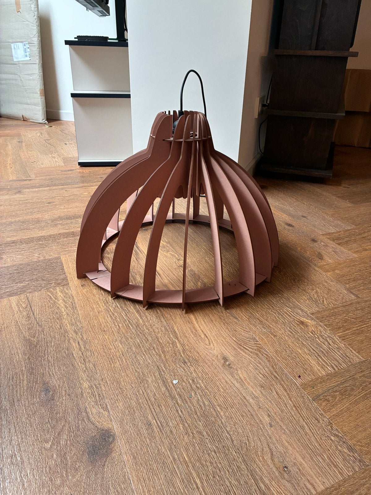 Van Tjalle en Jasper Granny lamp - Roze/bruin, Ophalen, Overige materialen, Gebruikt, Design