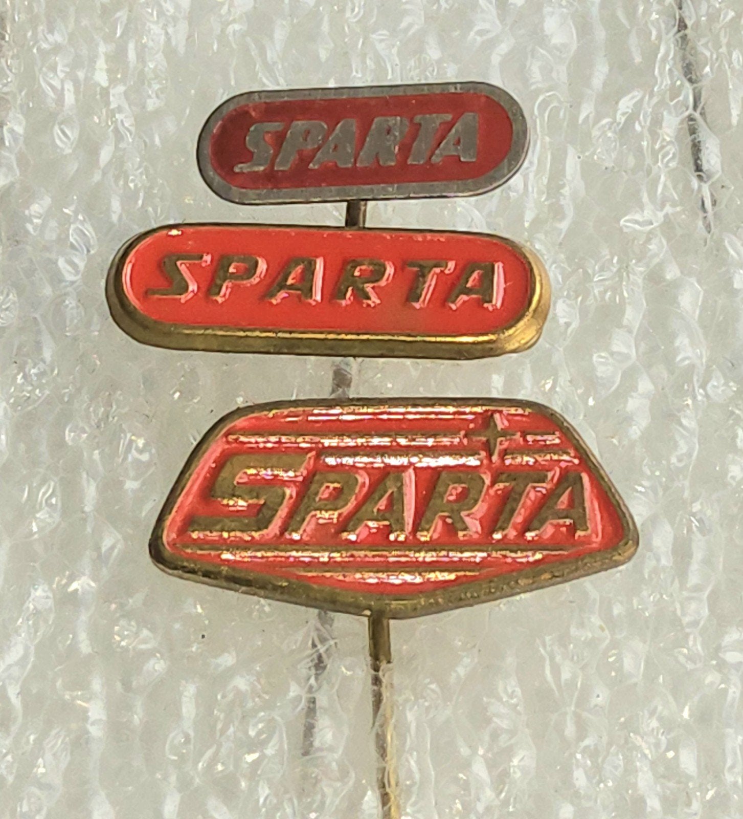 3 Vintage Sparta Rijwielen Speldjes, Ophalen of Verzenden, Gebruikt, Overige onderwerpen